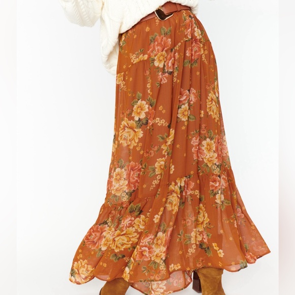 Show Me Your Mumu Larina Midi Skirt